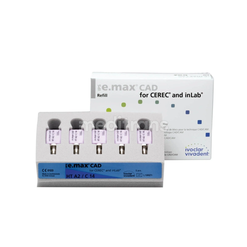 IPS e.max CAD для CEREC и inLab HT C14, 5 шт.