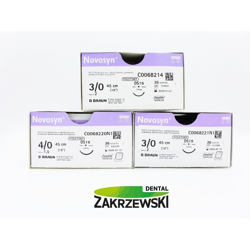 Нитка chir. Novosyn 4/0, 3/8 колеса Braun