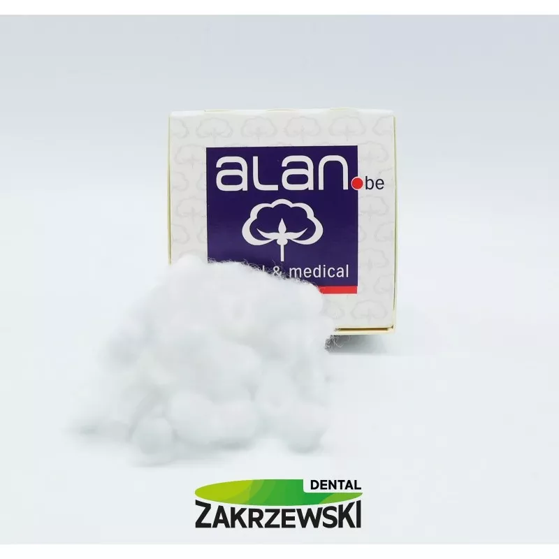 Ватные шарики размером 3 (4 мм.) ОП. 3 g. Alan