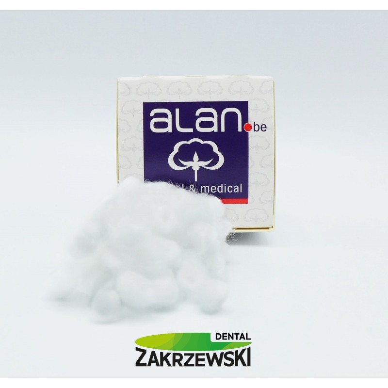 Ватные шарики размером 4 (3 мм.) ОП. 3 g. Alan