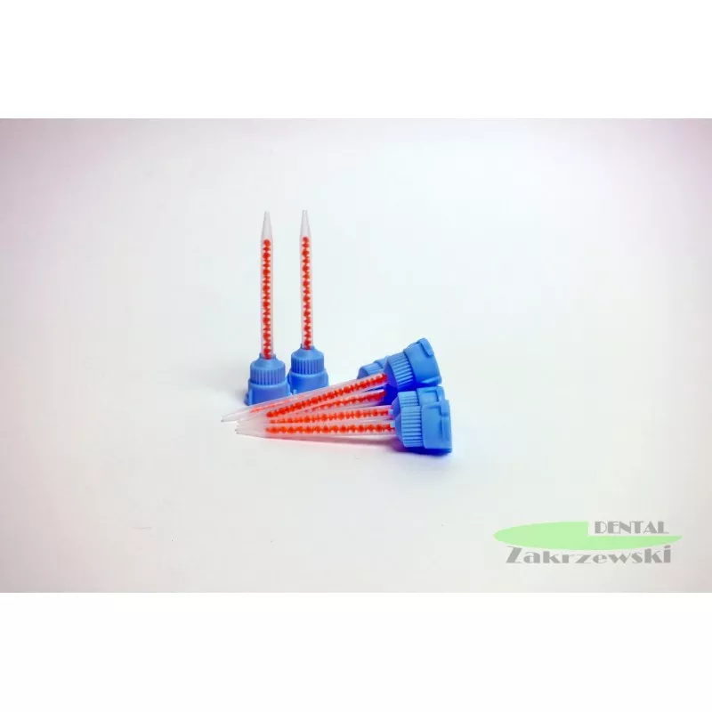 Смешивающий наконечник 4: 1 сине-оранжевый Dentaline