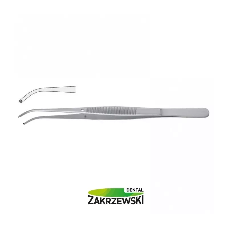 Хирургический пинцет Semken согнут 125 мм BD.645.125 Falcon