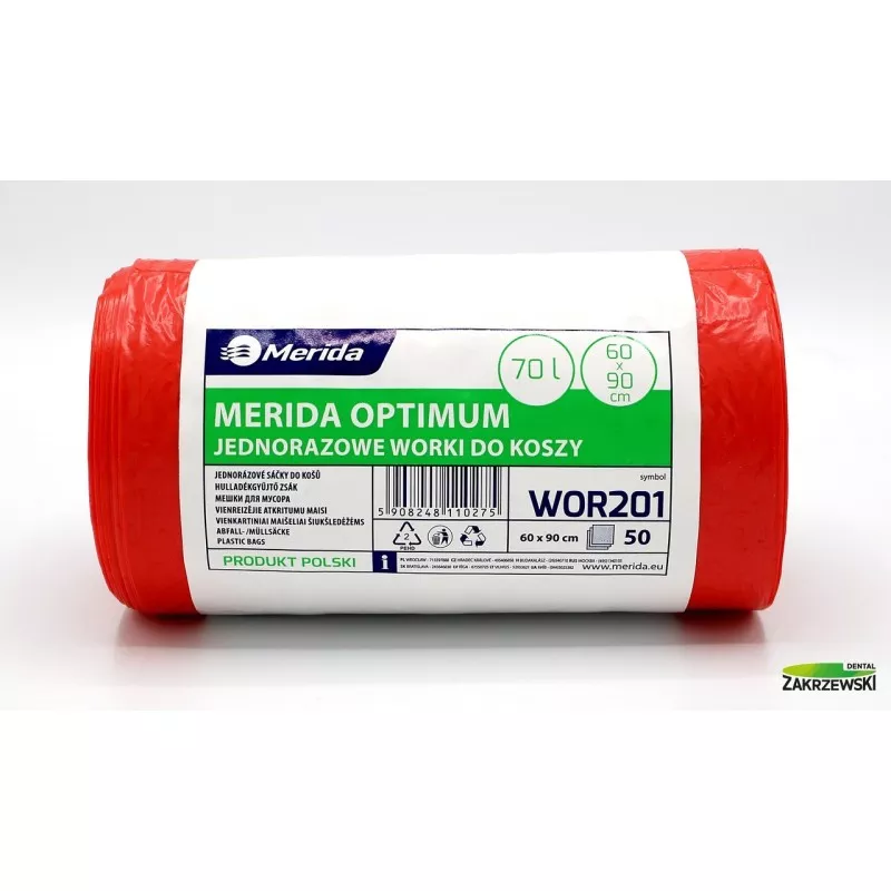Красные мешки. 70л op. 50 шт. Мерида