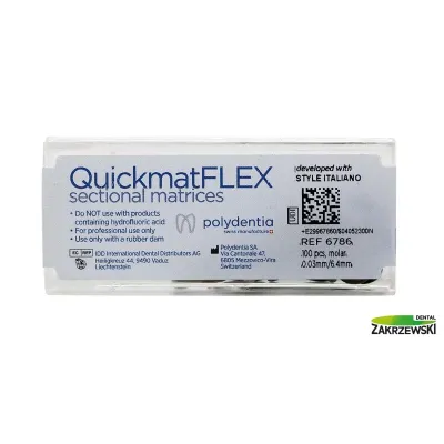 QuickmatFlex титановые секционные штампы grub. 0,03 мм Polydentia — фото 3
