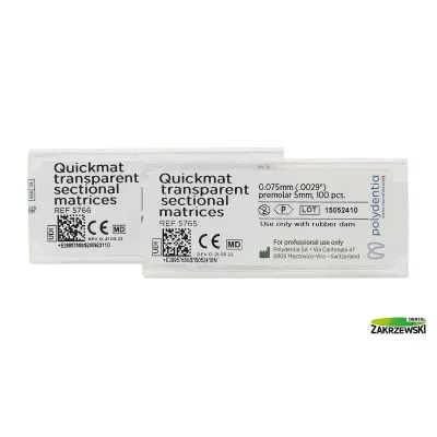 Quickmat Transparent paski гр. 0,075 мм Polydentia — фото 1