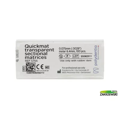 Quickmat Transparent paski гр. 0,075 мм Polydentia — фото 2