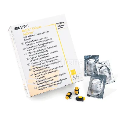 RelyX UNICEM Aplicap 50 капсул в упаковке.