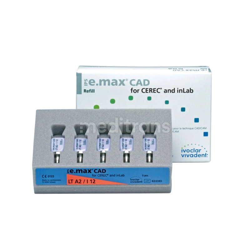 IPS e.max CAD для CEREC и inLab LT I12, 5 шт.