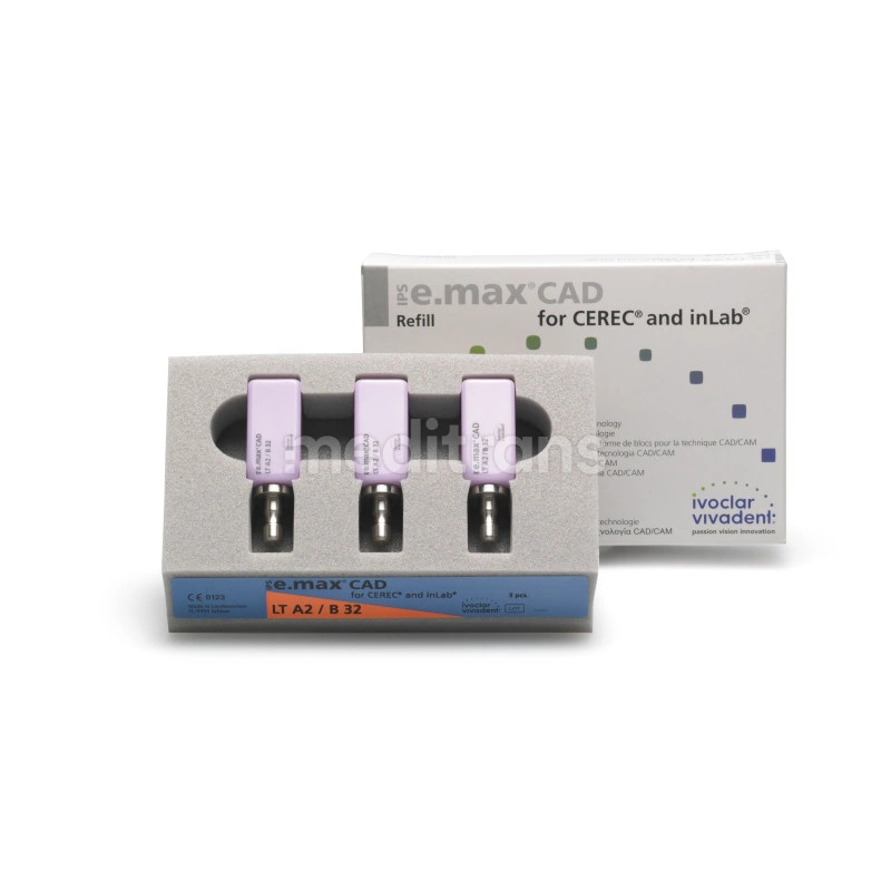 IPS e.max CAD для CEREC и inLab LT B32, 3 шт.