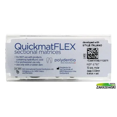 QuickmatFlex титановые секционные штампы grub. 0,03 мм Polydentia — фото 5