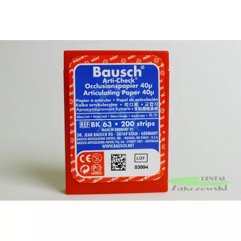 Калька в полосах Bausch BK 63 сине-красный 40μ op. 200 шт.