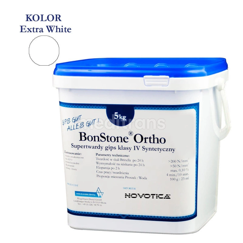 Гипс BonStone ORTHO klasy IV extra white 20 кг