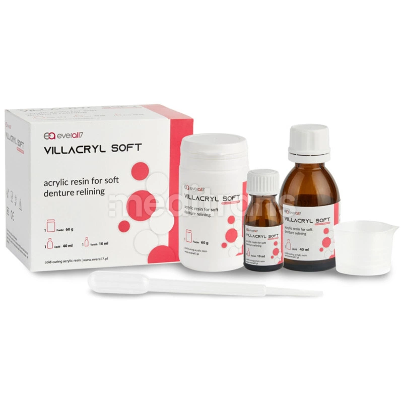 Жидкий Villacryl Soft 40 мл + порошок 60 г + лак 10 мл