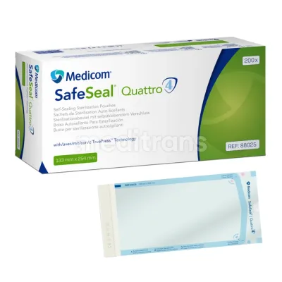 Пакеты для стерилизации MEDICOM SafeSeal Quattro 200 шт. — фото 6