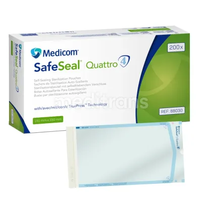 Пакеты для стерилизации MEDICOM SafeSeal Quattro 200 шт. — фото 7