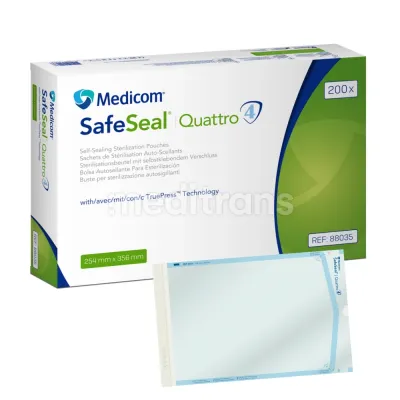 Пакеты для стерилизации MEDICOM SafeSeal Quattro 200 шт. — фото 8