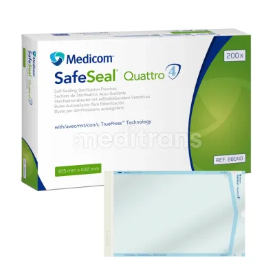 Пакеты для стерилизации MEDICOM SafeSeal Quattro 200 шт. — фото 9