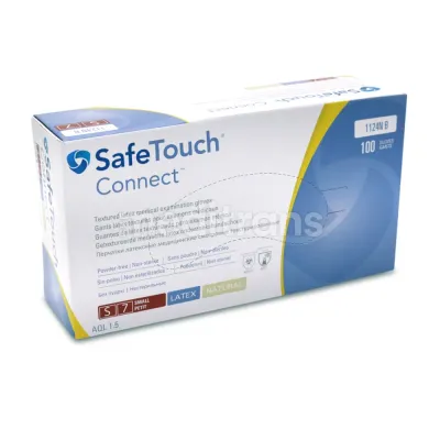 Перчатки из латекса SafeTouch Connect без порошка Natural — фото 5