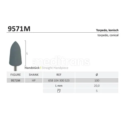 Ластики Jota SILICONE POLISHERS 5 шт. — фото 1