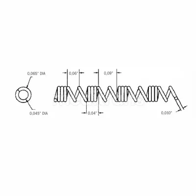 Ортодонтическая дистализирующая пружина Proclinic (54 см) — фото 2