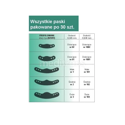 Полоски для формовки (слоновая кость)
