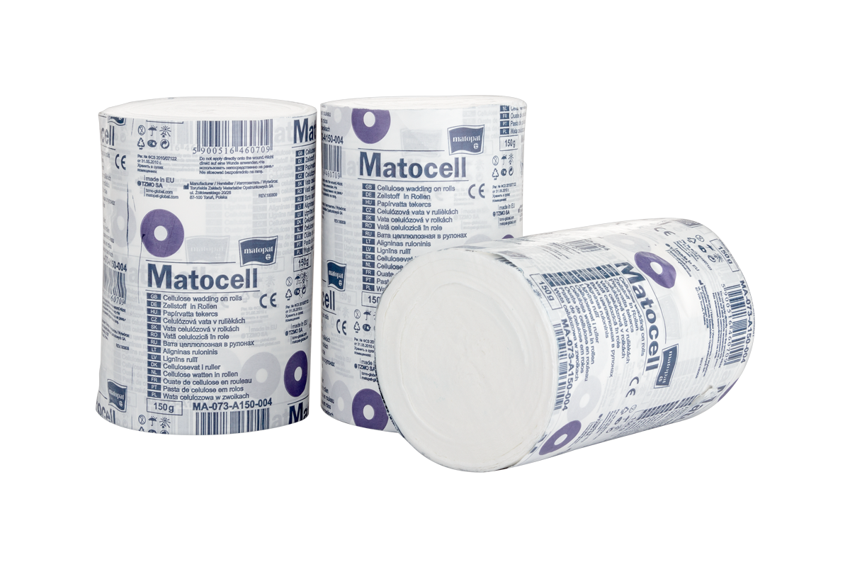 Лигнин - целлюлозная вата Matocell в рулоне.