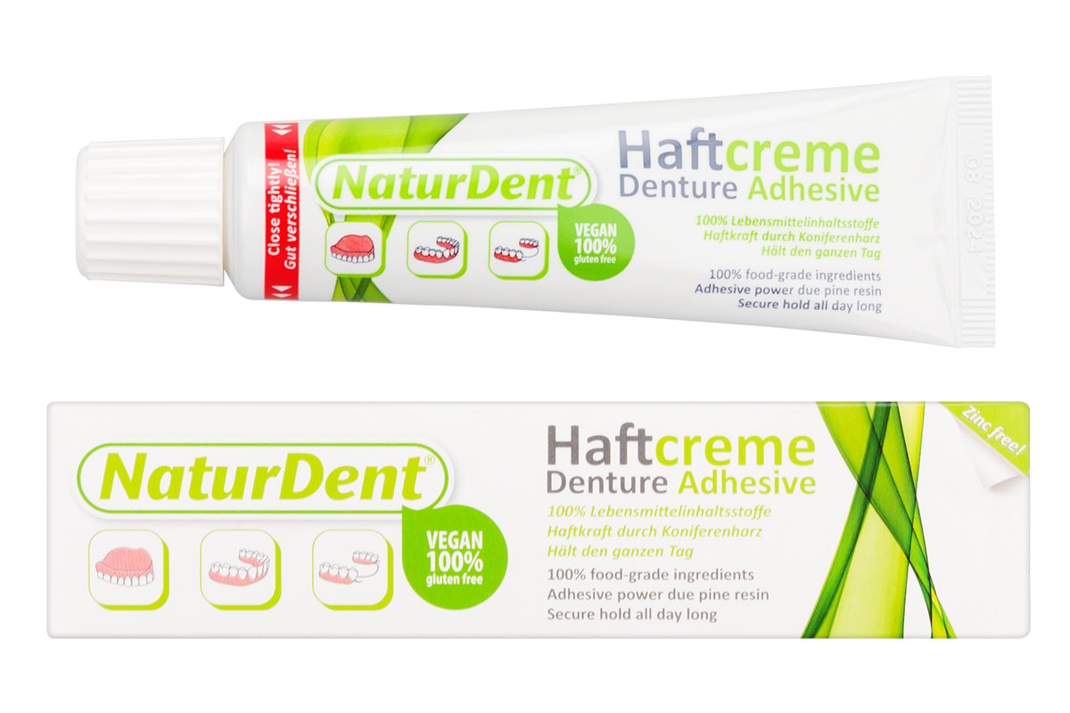Naturdent - натуральный клей для зубных протезов 40 г