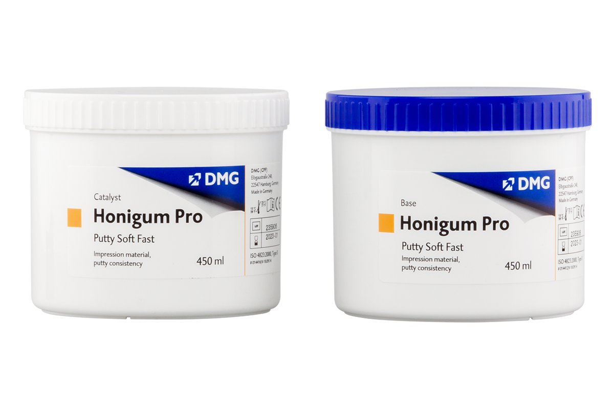 Замазка Honigum Pro Putty Soft fast, 450 мл, 2 шт. DMG