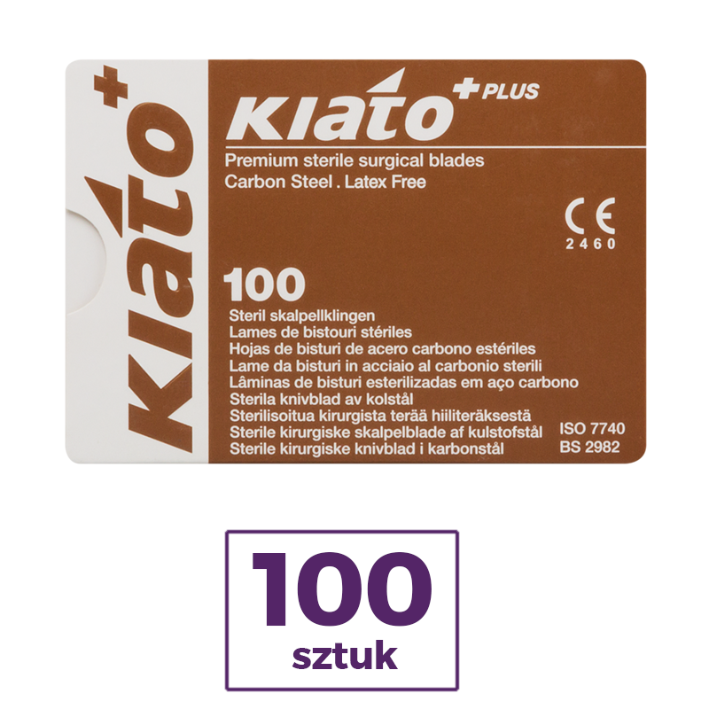 Скальпель - Лезвие хирургическое Kiato Plus 100 шт.