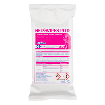 Спиртовые салфетки MEDIWIPES PLUS картридж 100 шт. MediLab