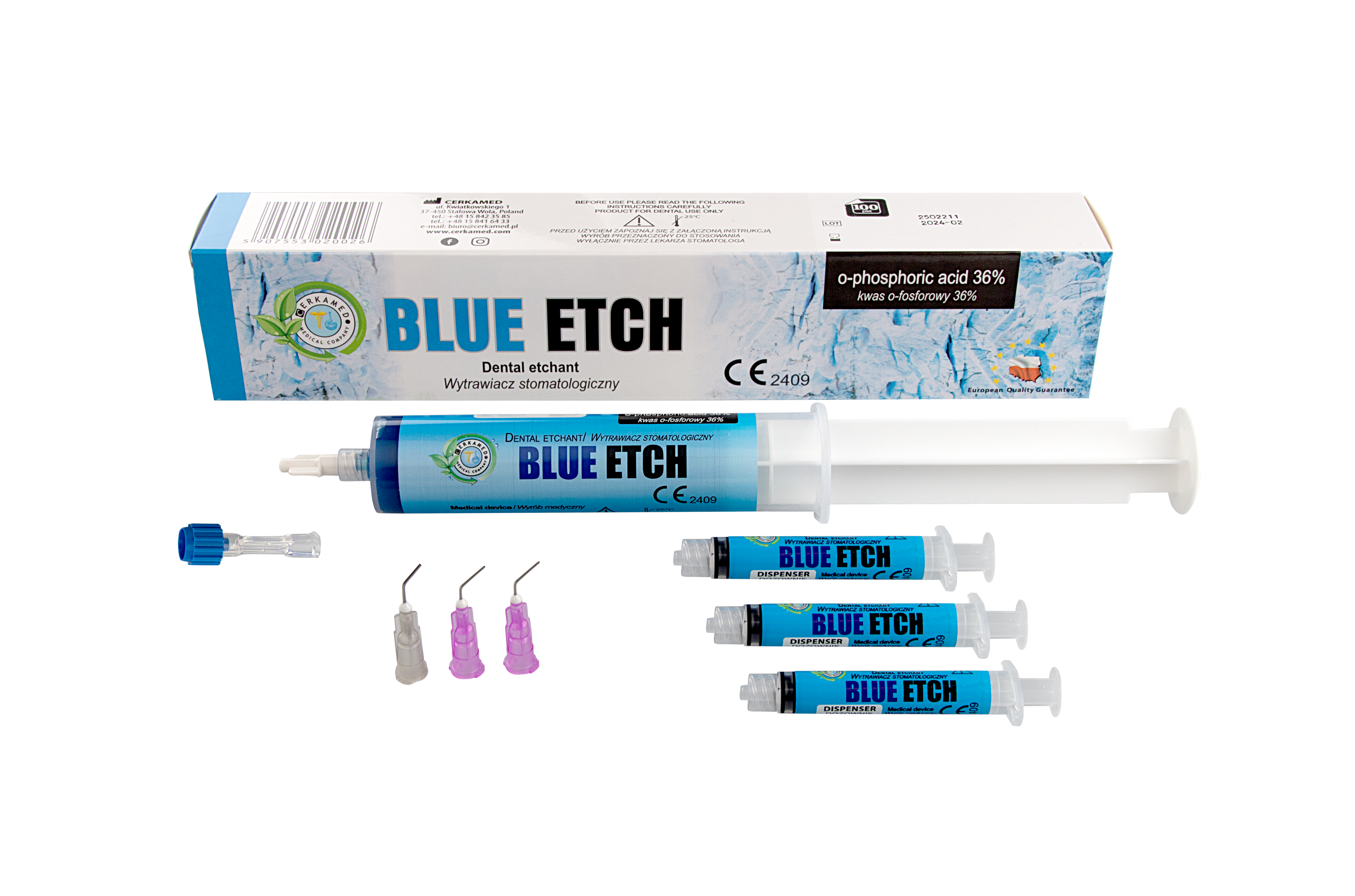 Протраватель Blue Etch 36% MAXI 50 мл (65 г) Церкамед