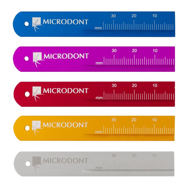 Металлическая эндодонтическая линейка 1 шт. Microdont