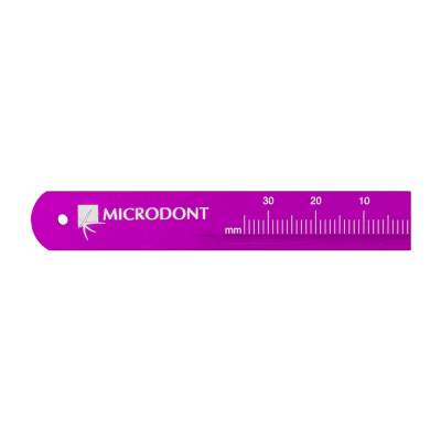 Металлическая эндодонтическая линейка 1 шт. Microdont — фото 3