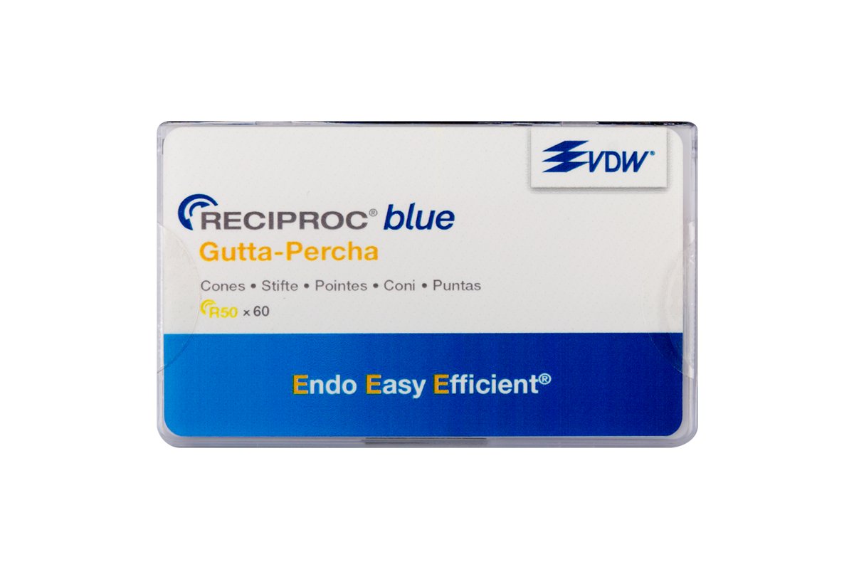 Гвоздика гуттаперча Reciproc blue 60 шт. VDW