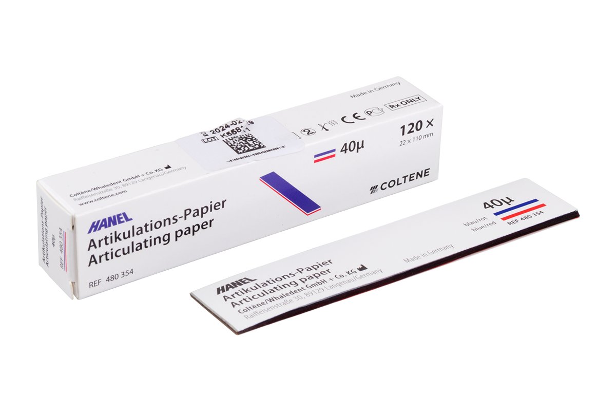 Калька короткого замыкания Hanel 40μ красный / синий прямой 120 шт. COLTENE
