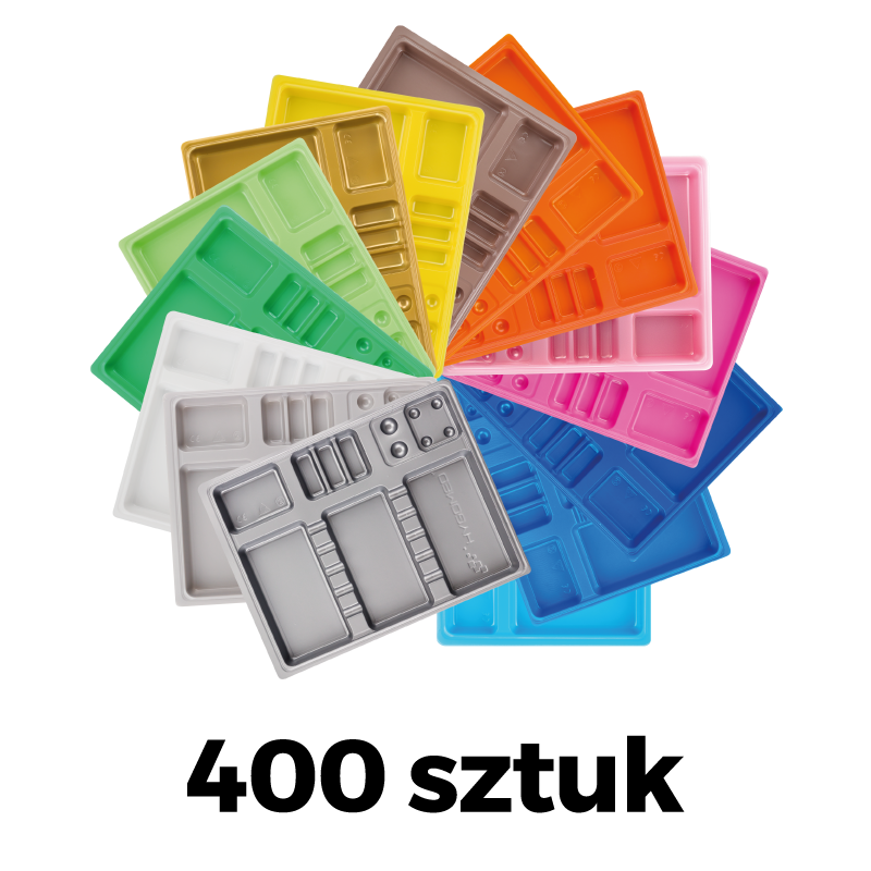 HYGOMED цветные зубные каппы 400 шт.