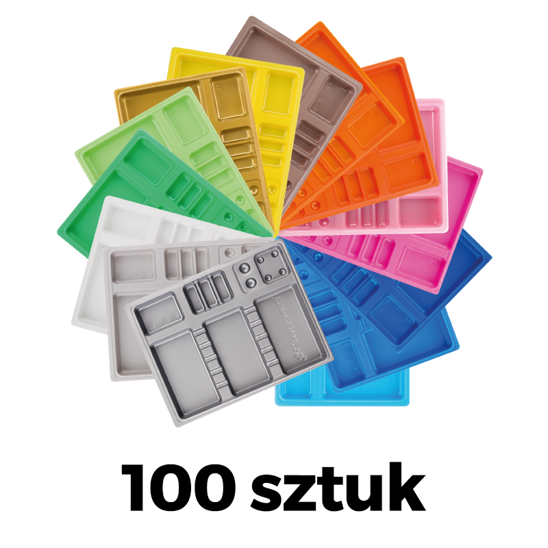 HYGOMED цветные зубные каппы 100 шт.