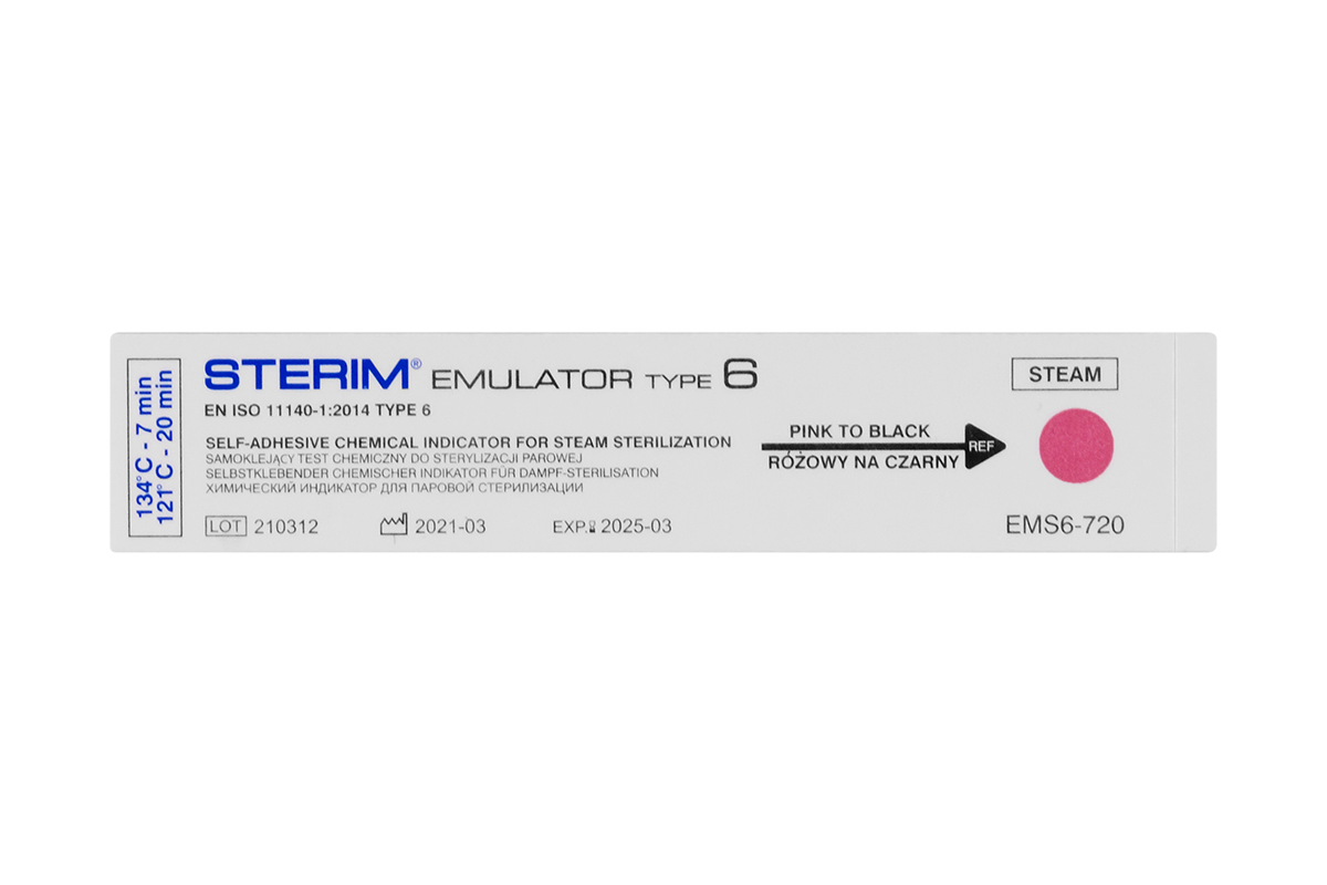 Тесты на стерилизацию Sterim, класс 6 EMS6-720