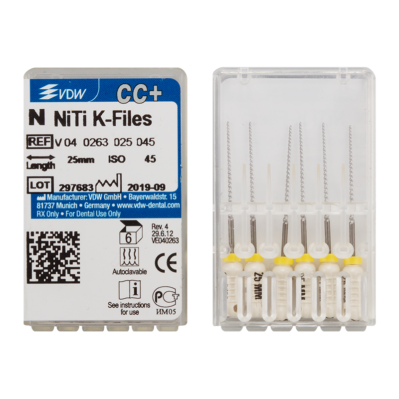 NiTi файлы K-Files 6 шт.