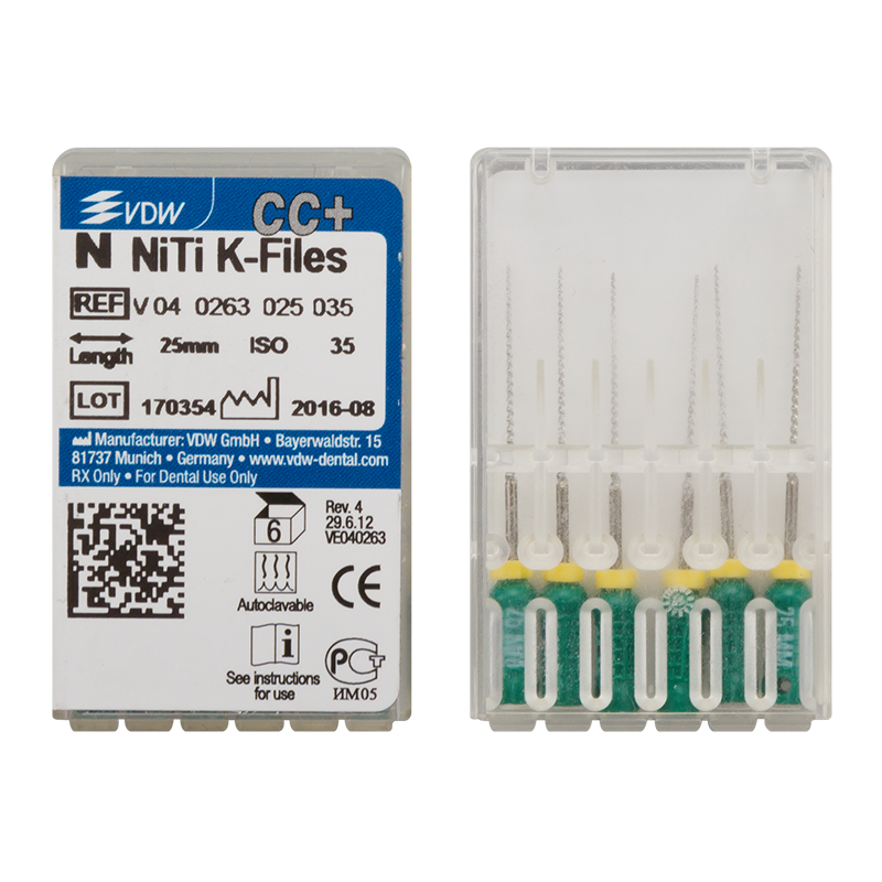 NiTi файлы K-Files 6 шт.