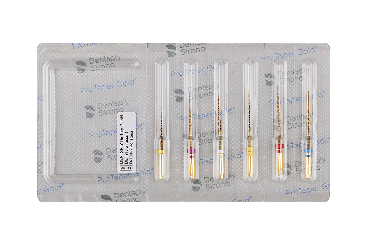 Файлы ProTaper Gold 6 шт. Dentsply Sirona.