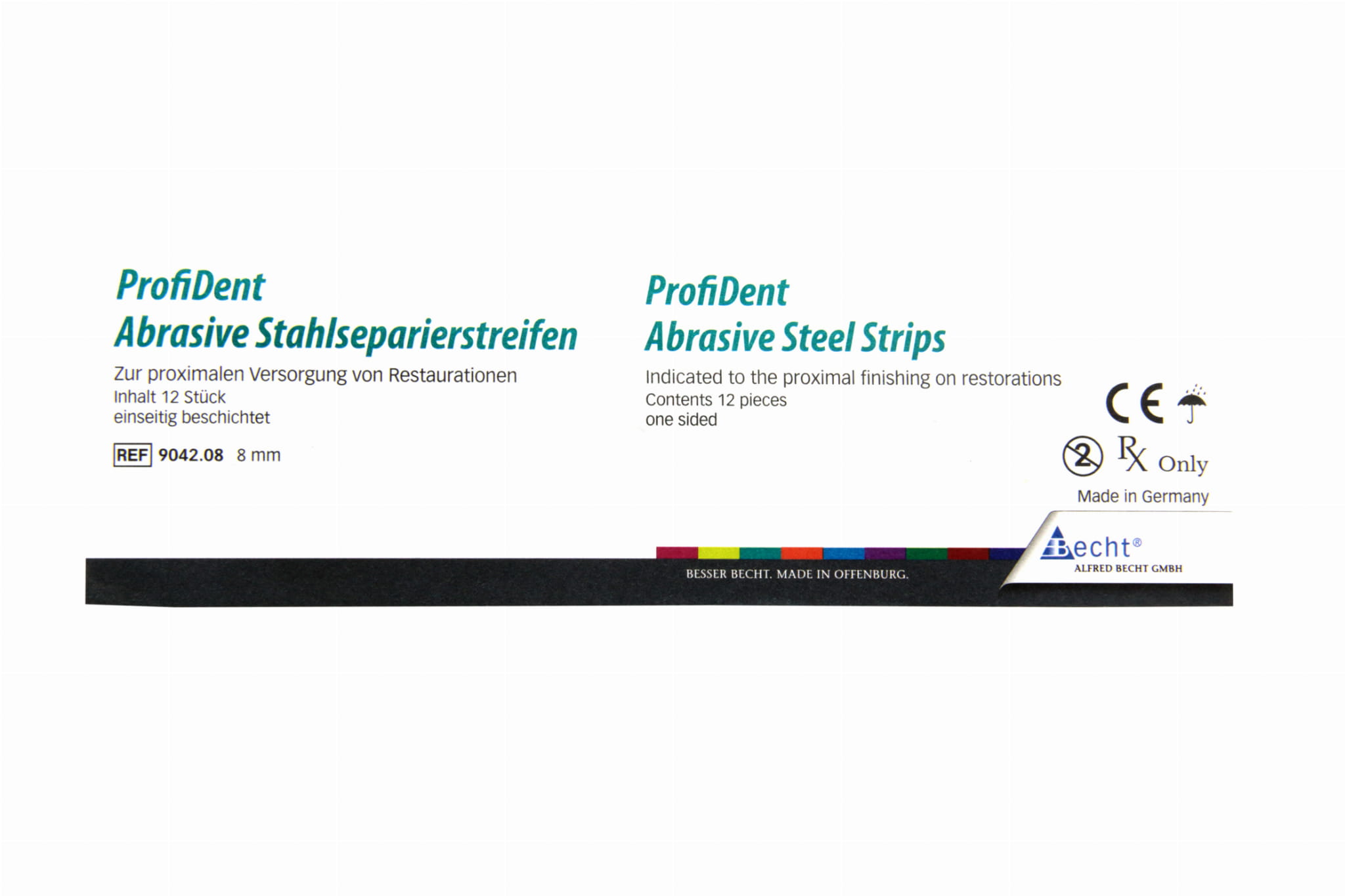 Металлические абразивные полоски 12 шт. Becht