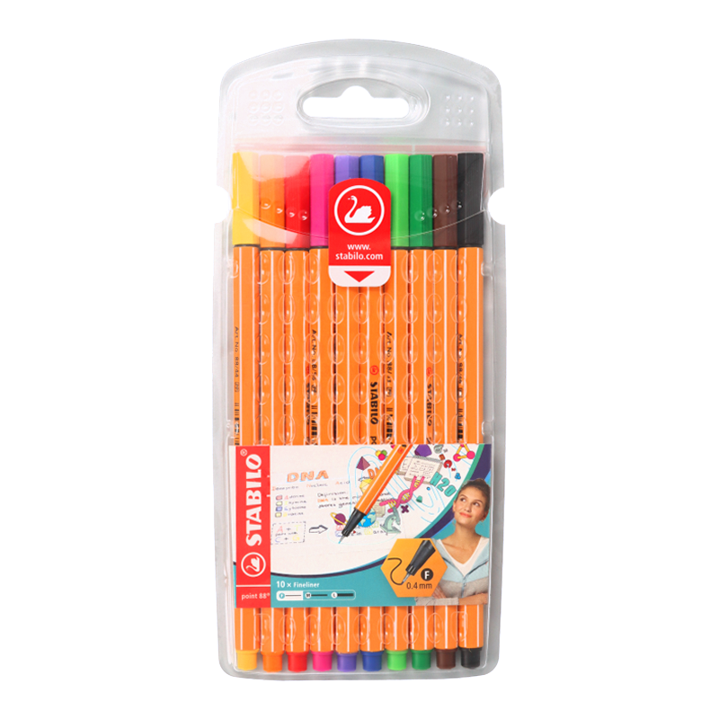 Капиллярные ручки 10 шт. Stabilo