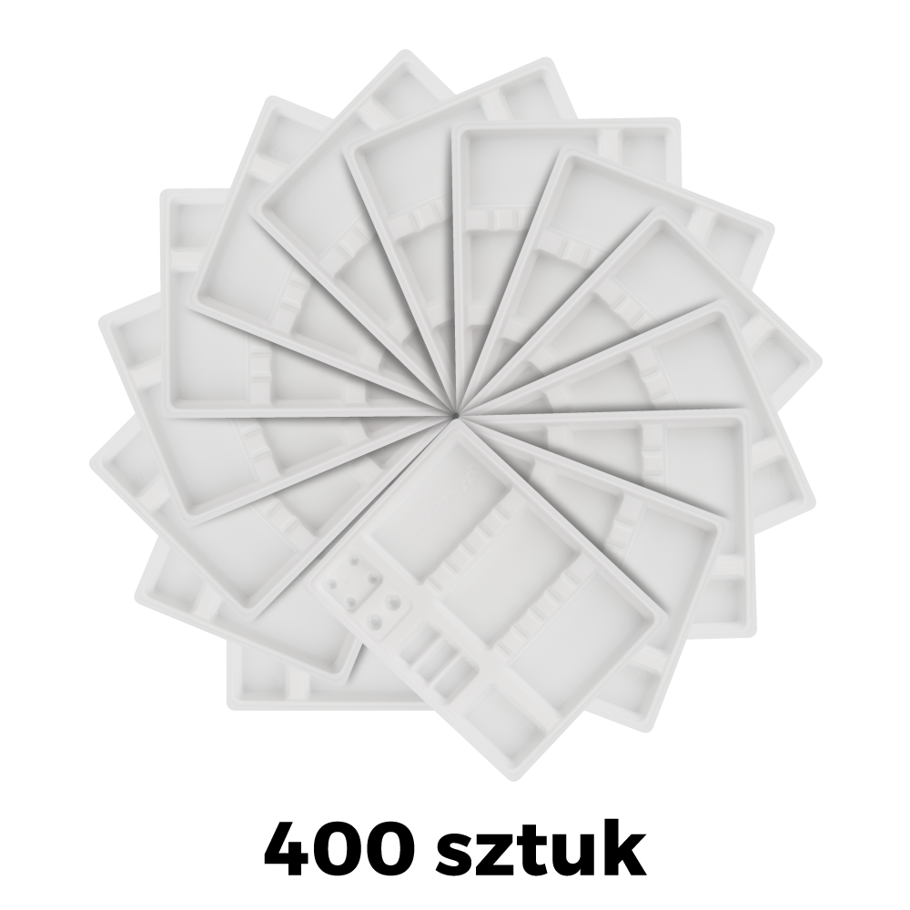 HYGOMED белые зубные лотки 400 шт.