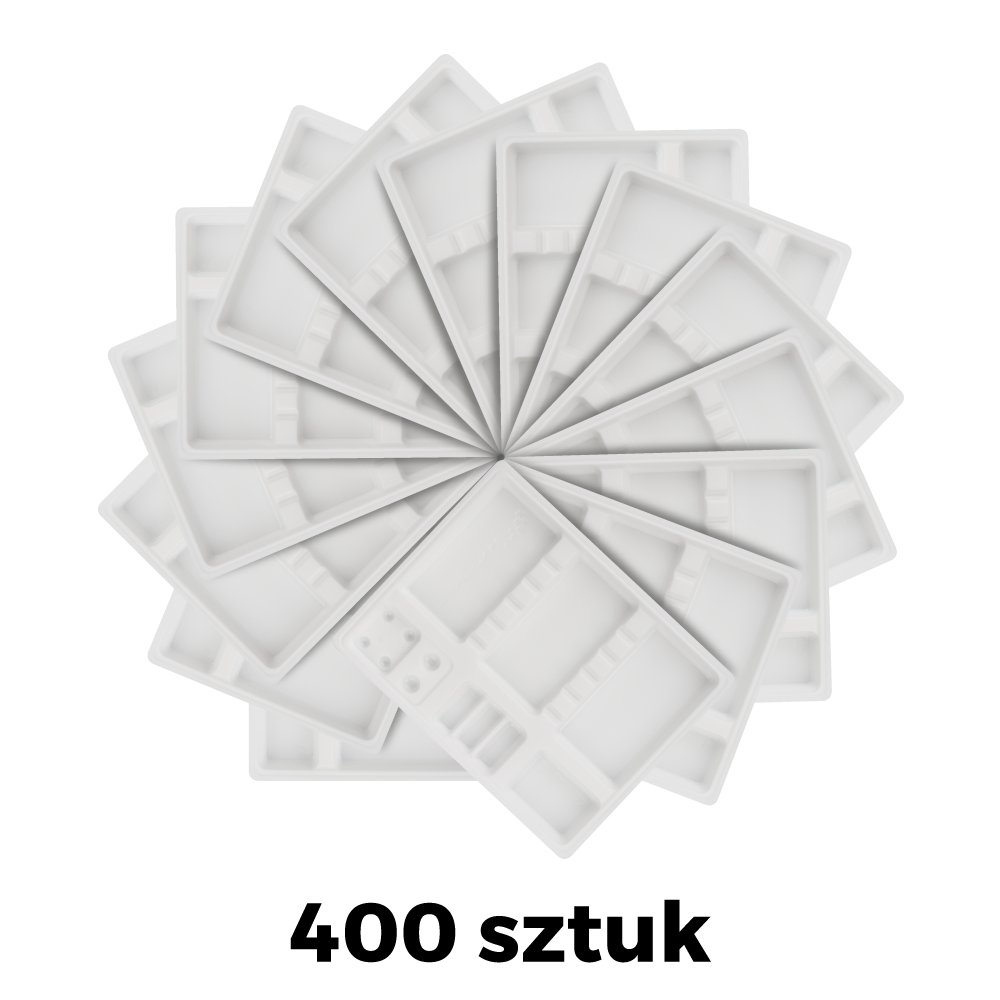 Стоматологические лотки белые 400 шт. Hygomed