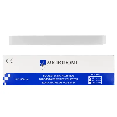 Полиэфирные полоски гладкие 25 шт. Microdont