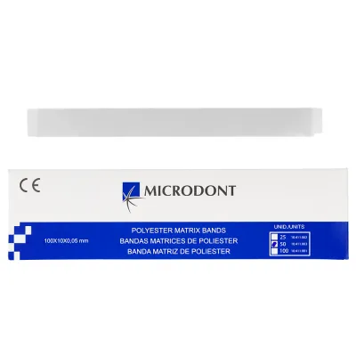 Полиэфирные полоски гладкие 50 шт. Microdont