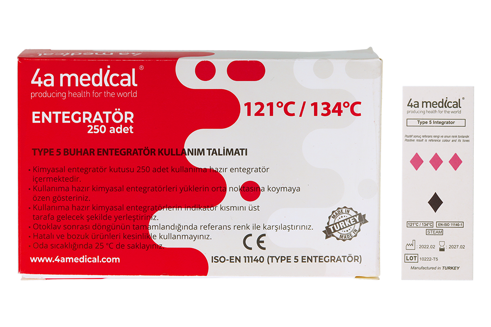 Тесты контроля стерилизации кл. 5 250 шт. 4a Medical