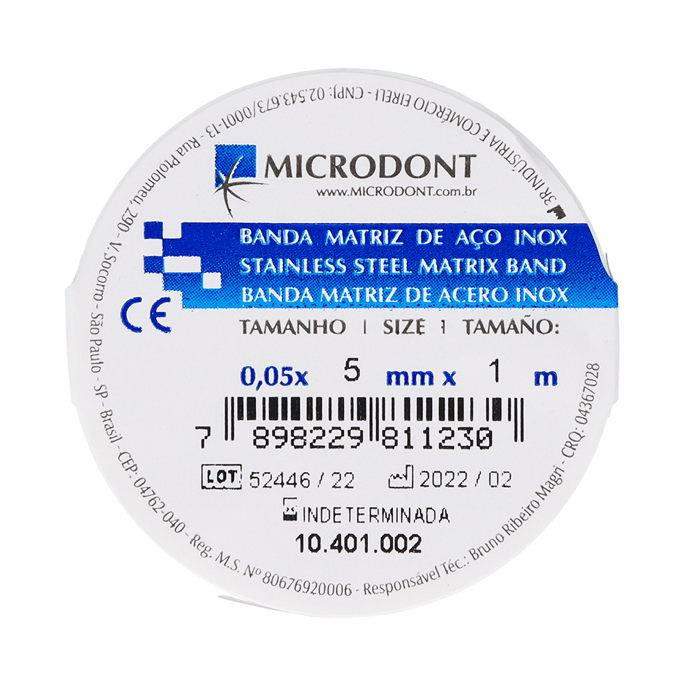 Универсальная прямая металлическая полоска Microdont