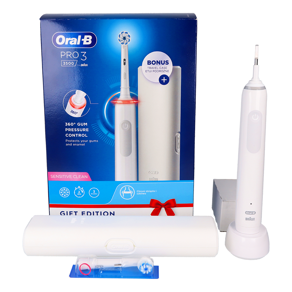 Электрическая зубная щетка PRO 3 3500 + дорожный футляр Oral-B